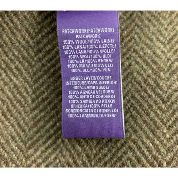 Ralph Lauren Collection Patchwork Poncho Runway 2016 Wool Suede Fringe Coat M/L - Picture 9 of 12